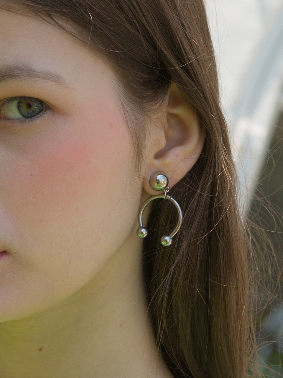 [치타 착용] 1 5 piercing drop earring