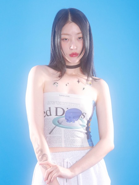 [sold out] 0 3 newspaper tube top