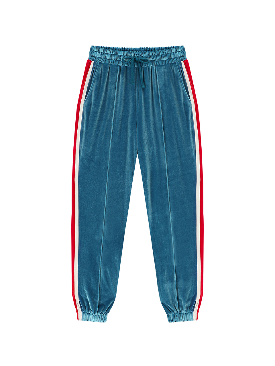 0 3 velvet jogger pants - SKY BLUE