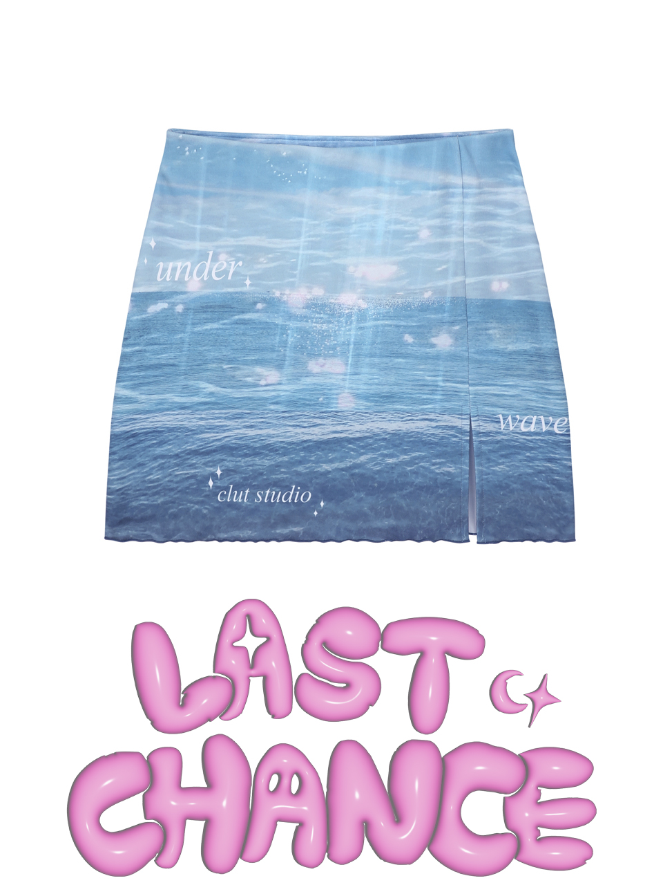 [Last Chance] 0 6 under wave slit skirt