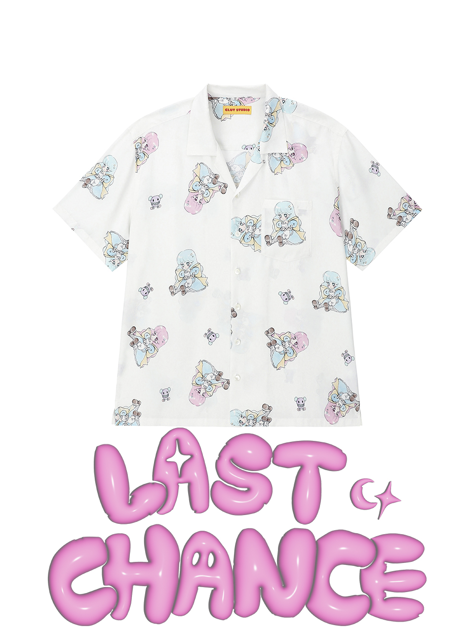 [Last Chance] 0 7 soda angel hawaiian shirt - WHITE