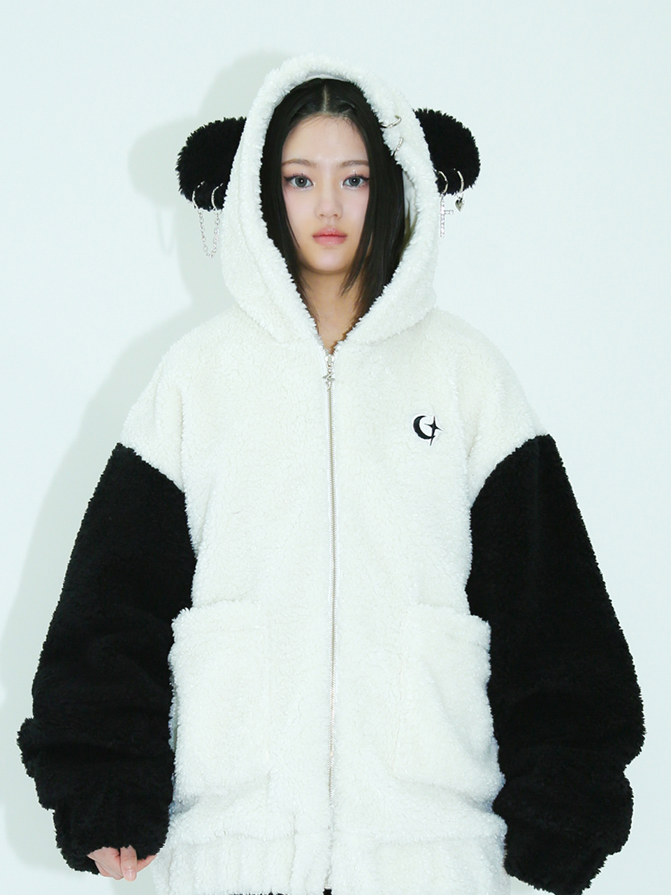[Limited Edition] 0 2 punk panda fleece jacket