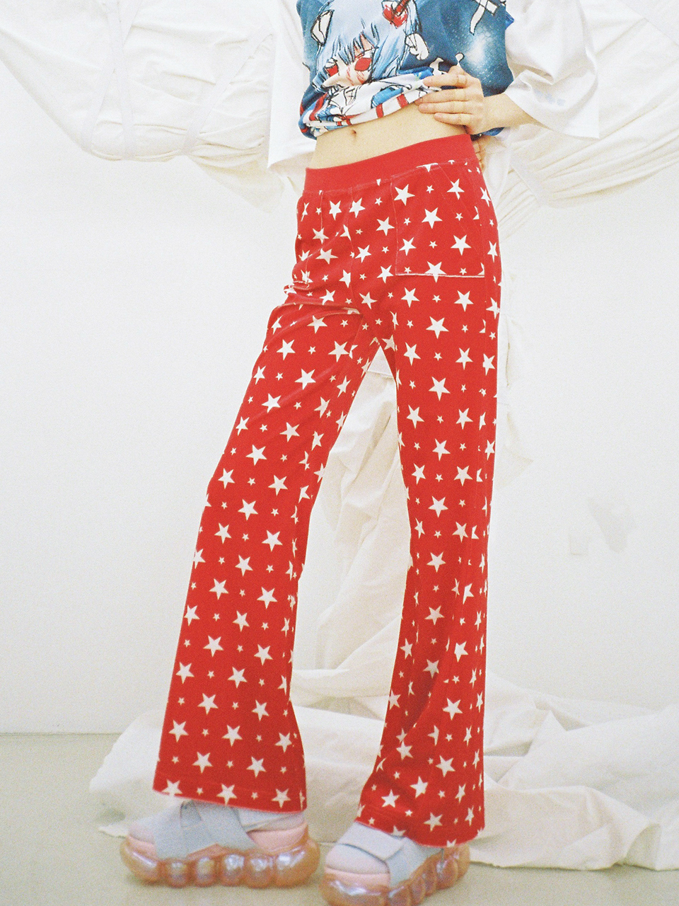 ☆送料・関税込☆CLUT STUDIO★0 3 heart velvet lining pants★ MUSINSA | CLUT STUDIO 0 3 Heart Velvet Lining Pants - Pink