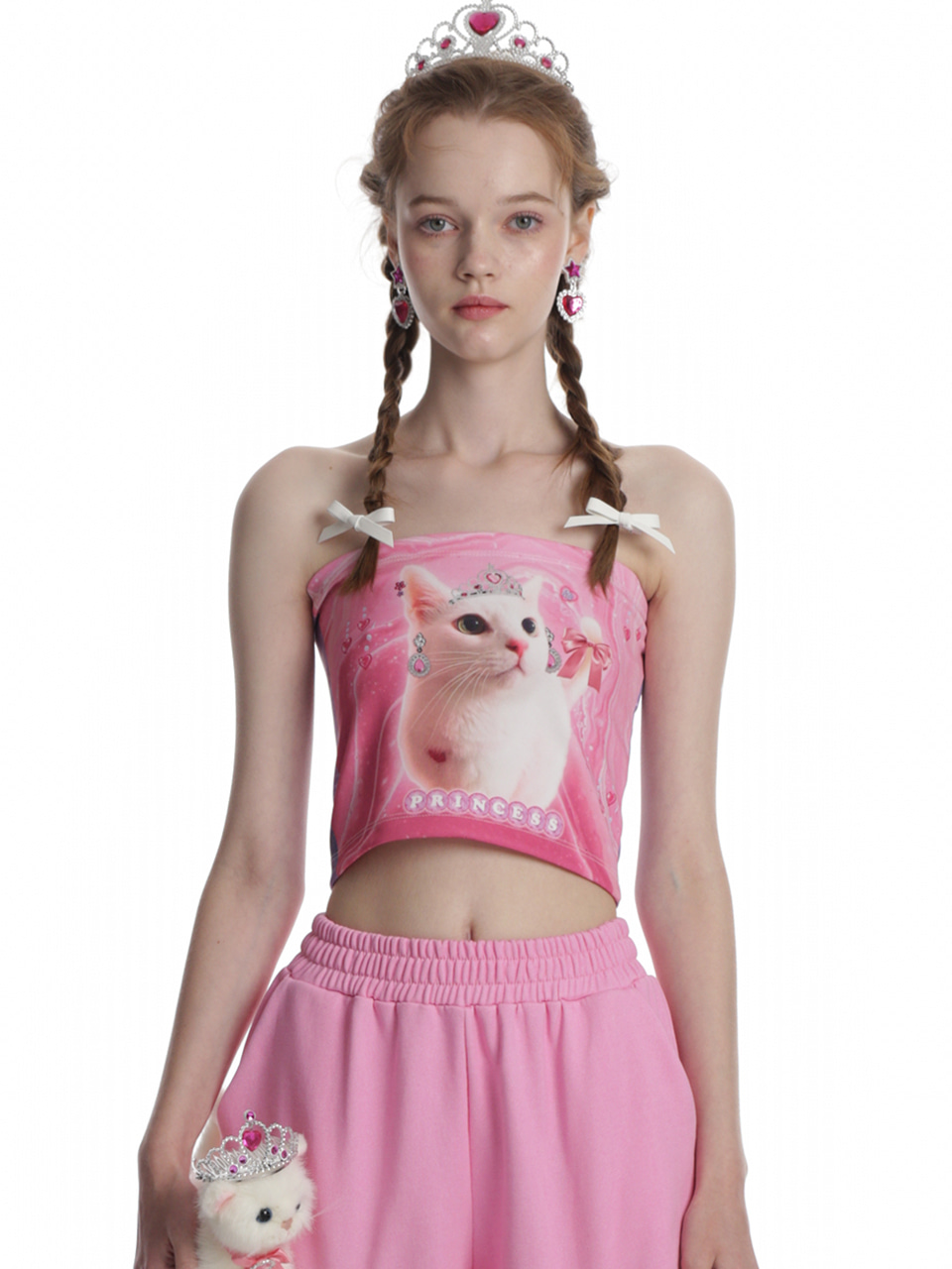 [sold out] 0 5 princess cat tube top