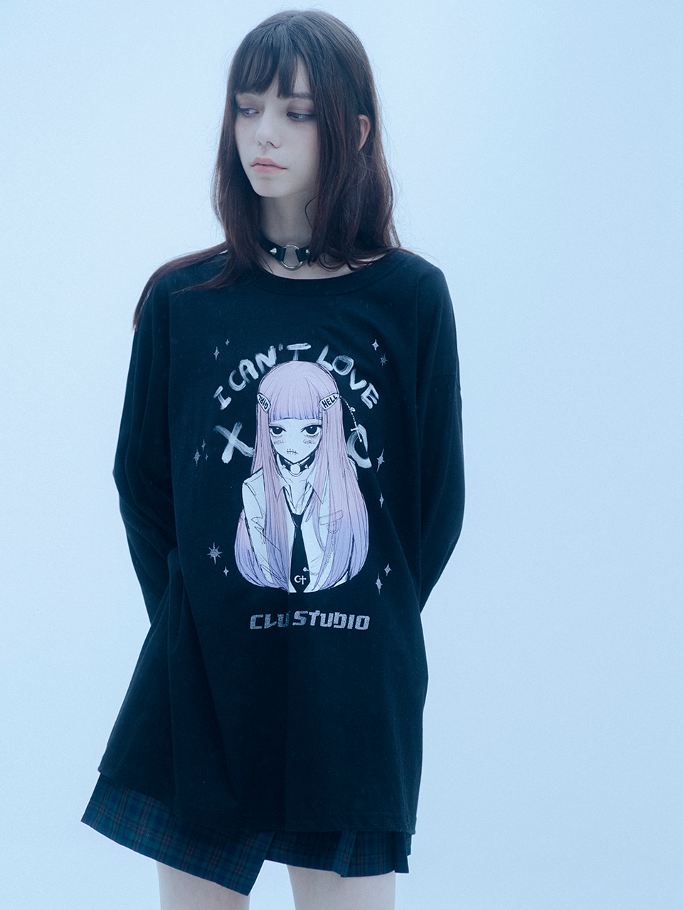 [sold out] 0 2 post hell girl t-shirt - BLACK
