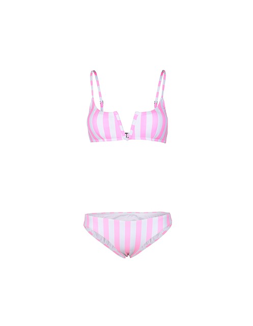 19 Sarah Bikini Set - Pink Stripe