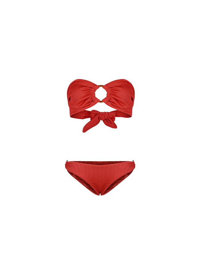 Gina Bikini Set - Rose Red