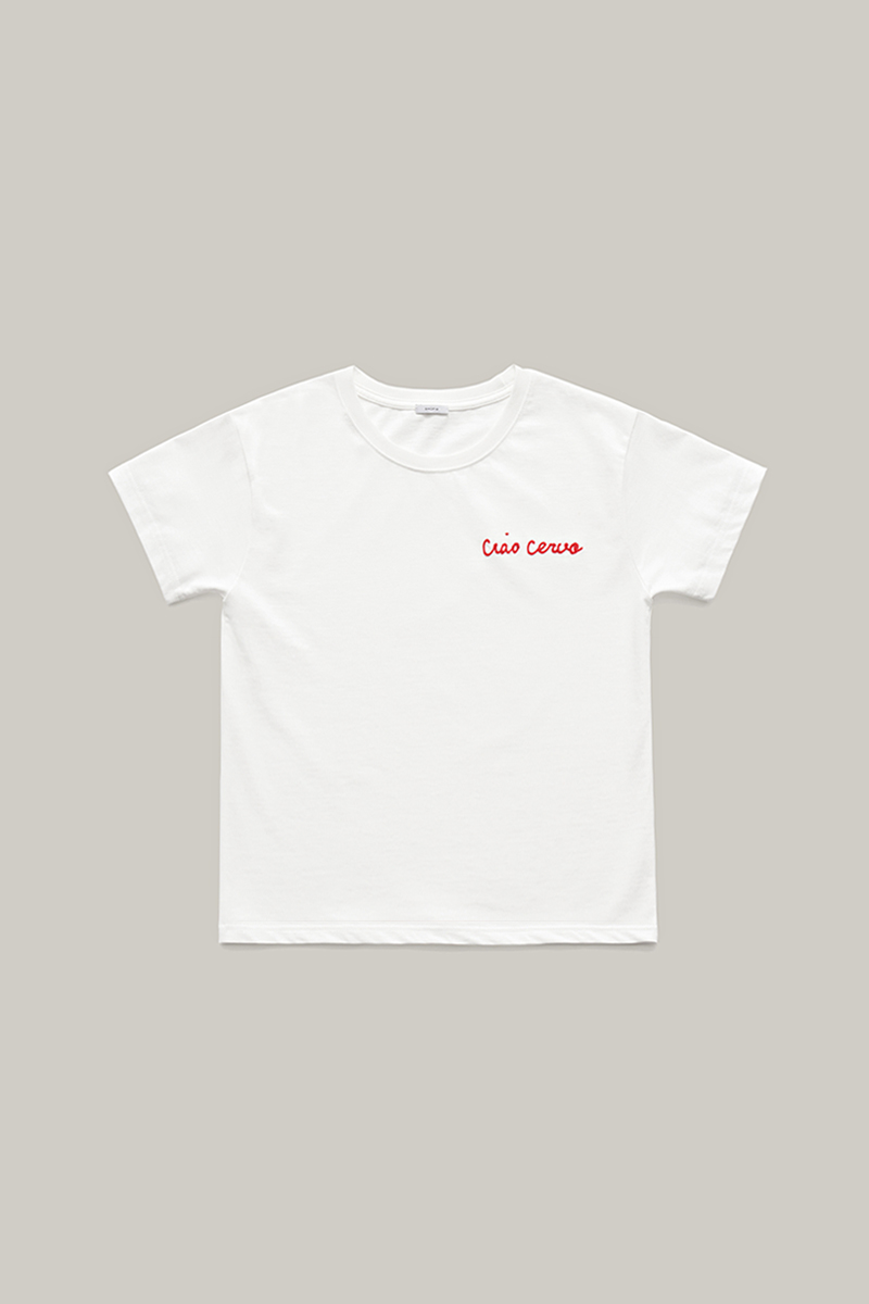 2ND / ciao cervo t-shirt (red stitch)