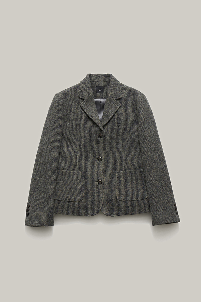 2ND / garnet alpaca jacket (gray)