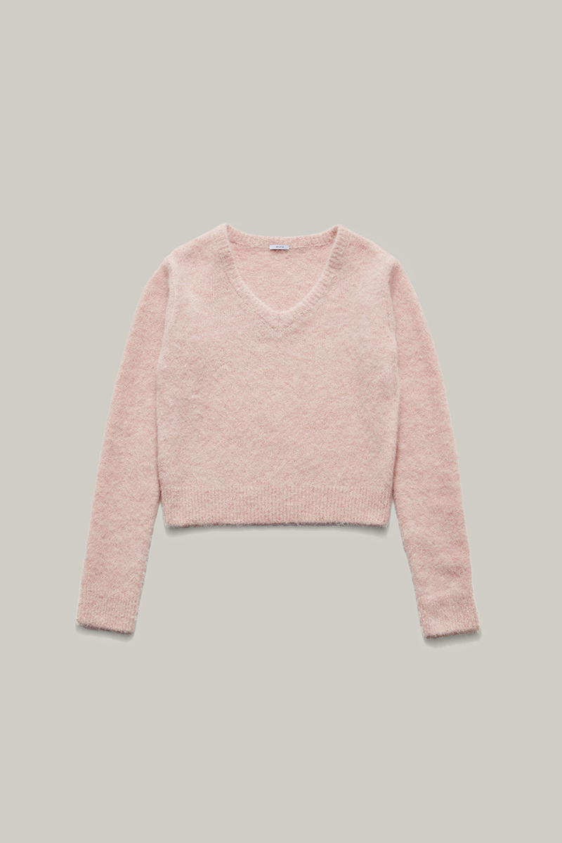 holt alpaca sweater (pink)