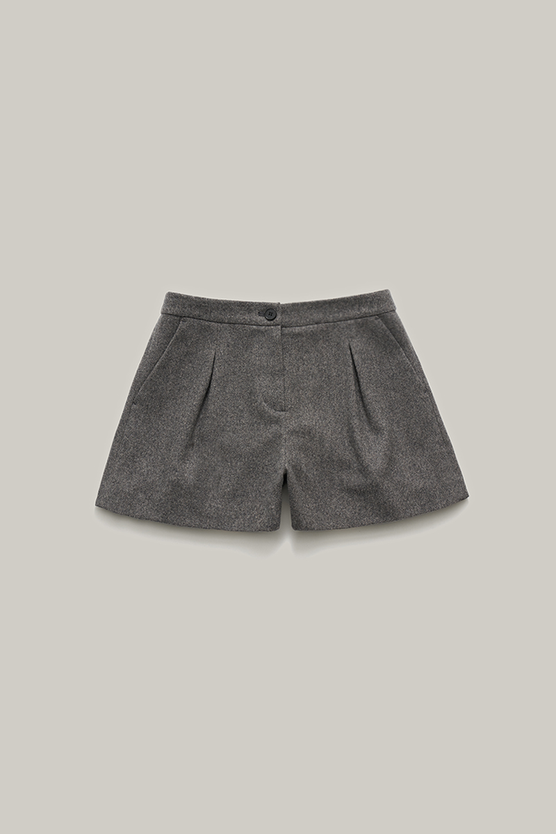 3RD / radia wool shorts (gray)