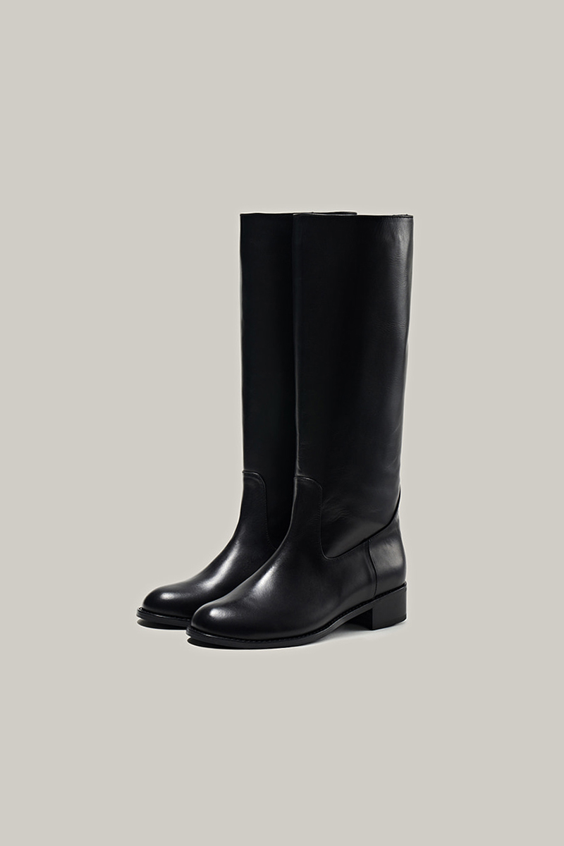 dray leather boots (black)