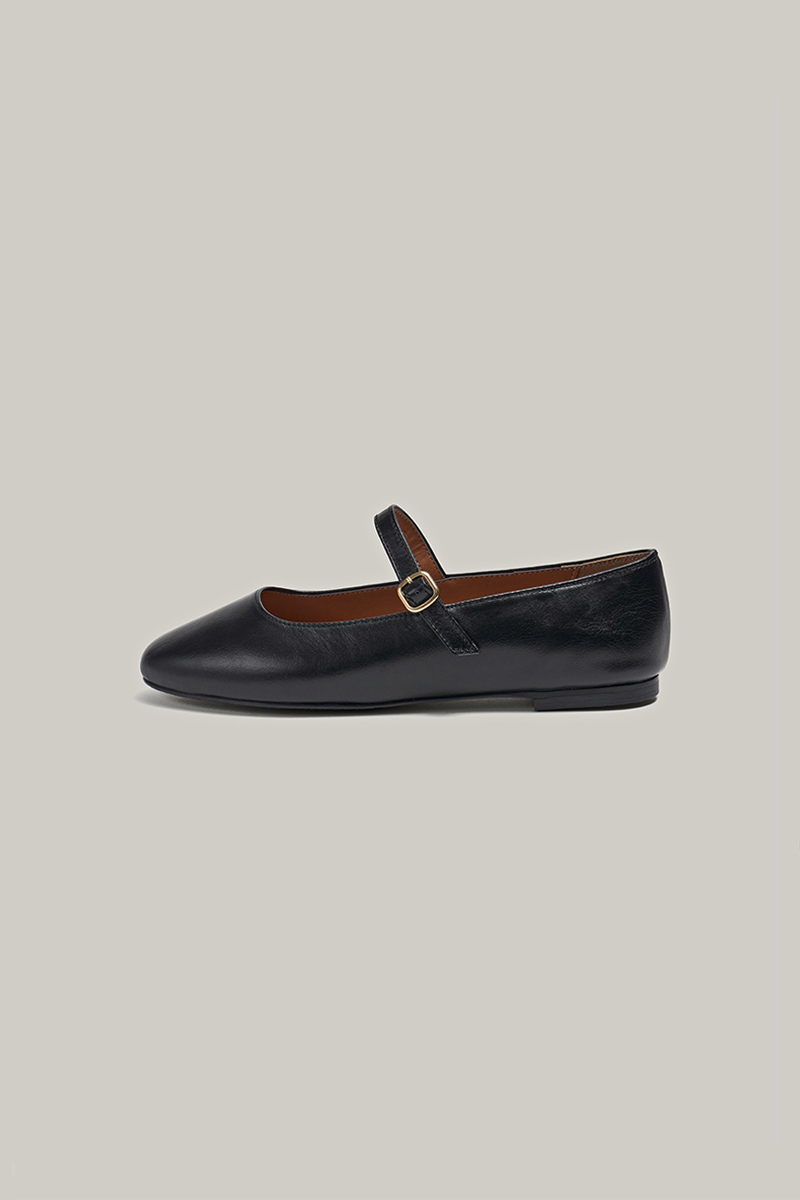 sam mary jane flat (black)