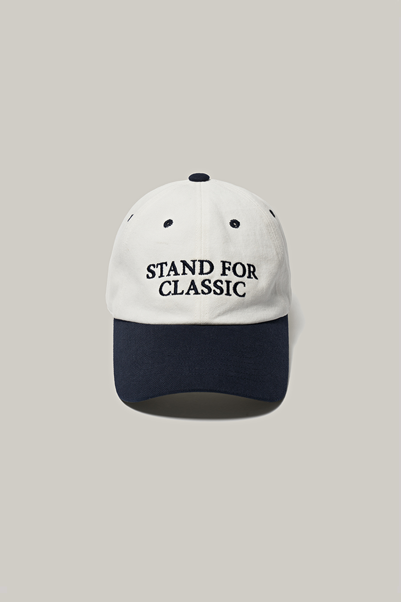 2ND / classic ball cap (white/navy)