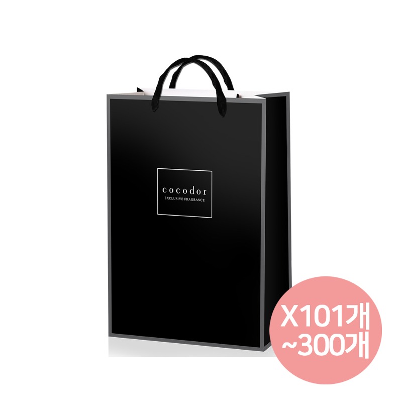 [대량구매특가] 쇼핑백(블랙/중) (101개~300개)