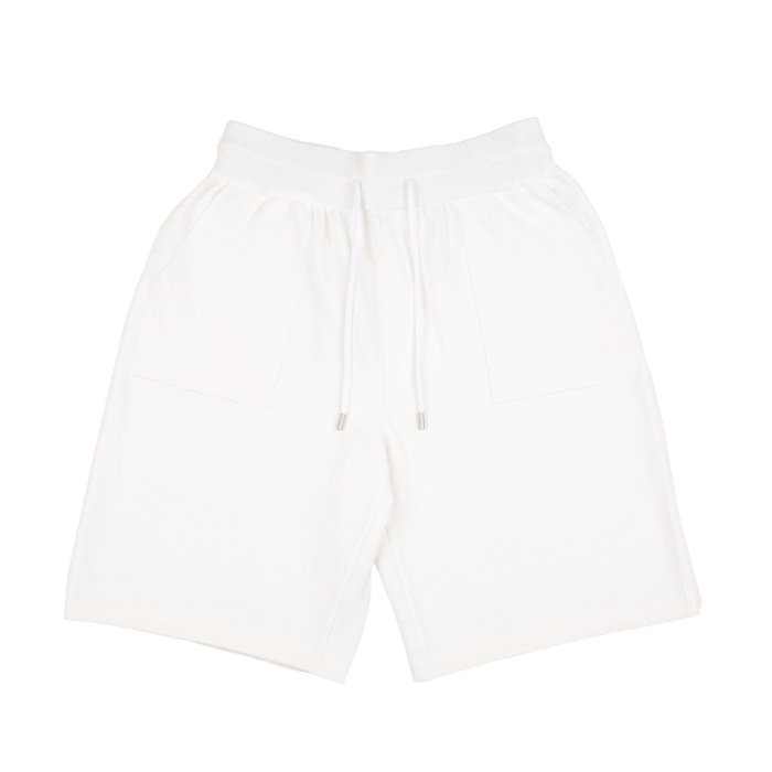 Terric Cotton Knit Shorts_White