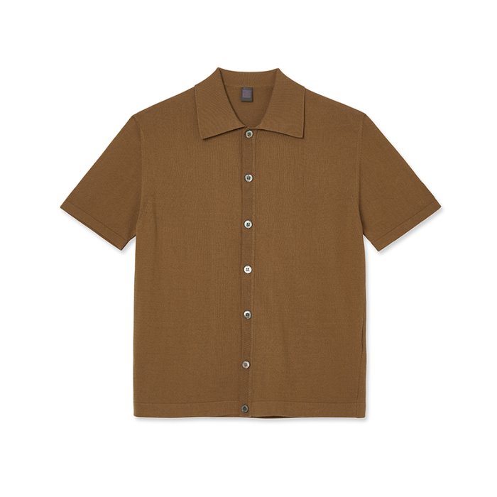 Organic Cotton Half Shirt_Brown