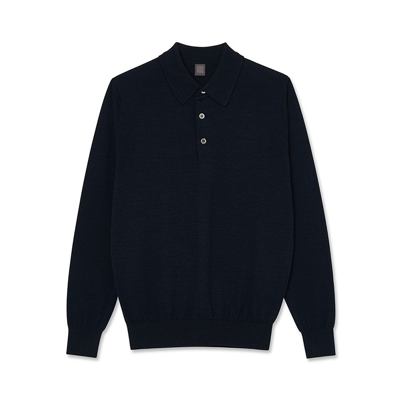 Supima Knitted Polo_Navy