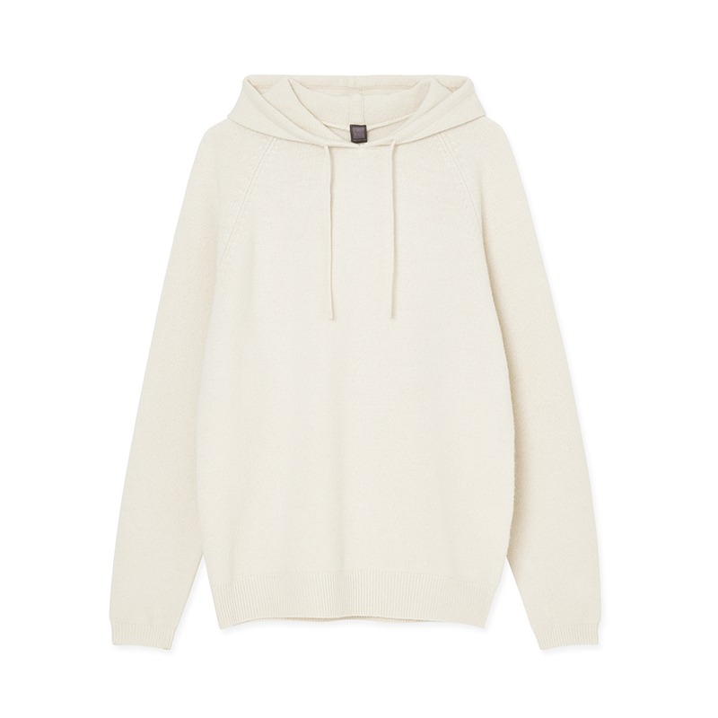 Knitted Hoodie_Ivory