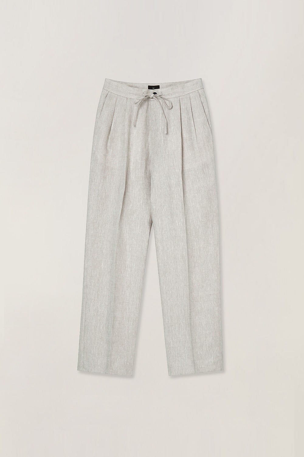 Relaxed Linen Two-tuck Pants_Oatmeal