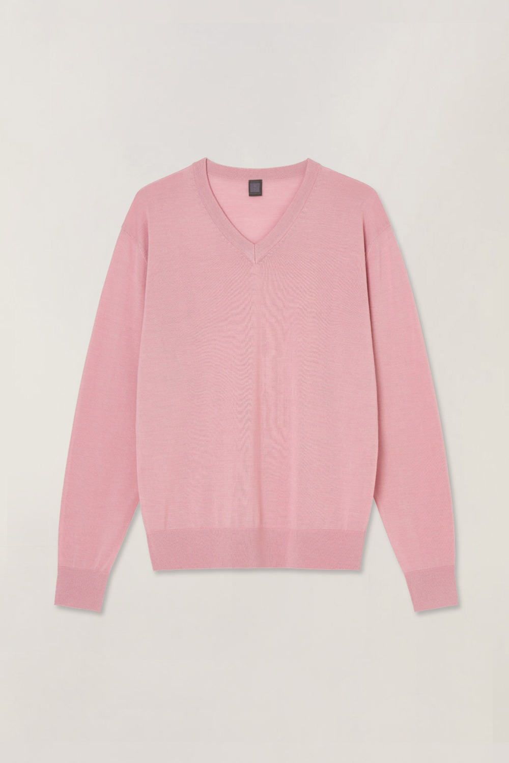 Silk Blended V-neck Sweater_Pink