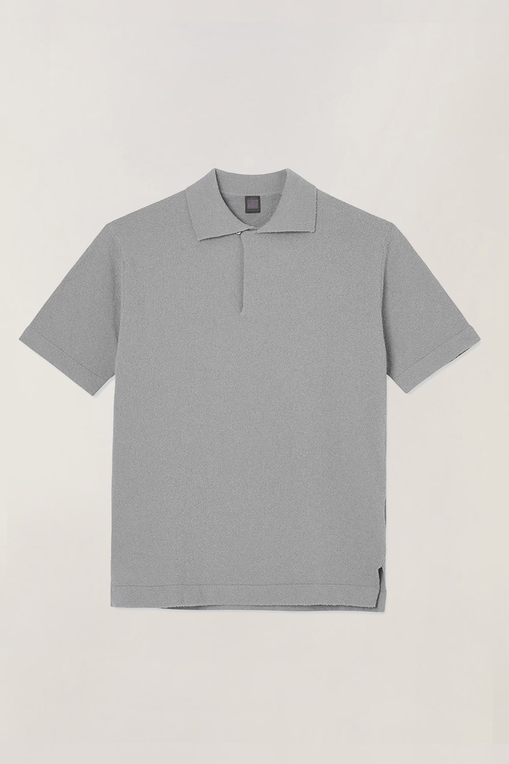 Terric One-Button Half Collar_Light-Gray (Slim fit)