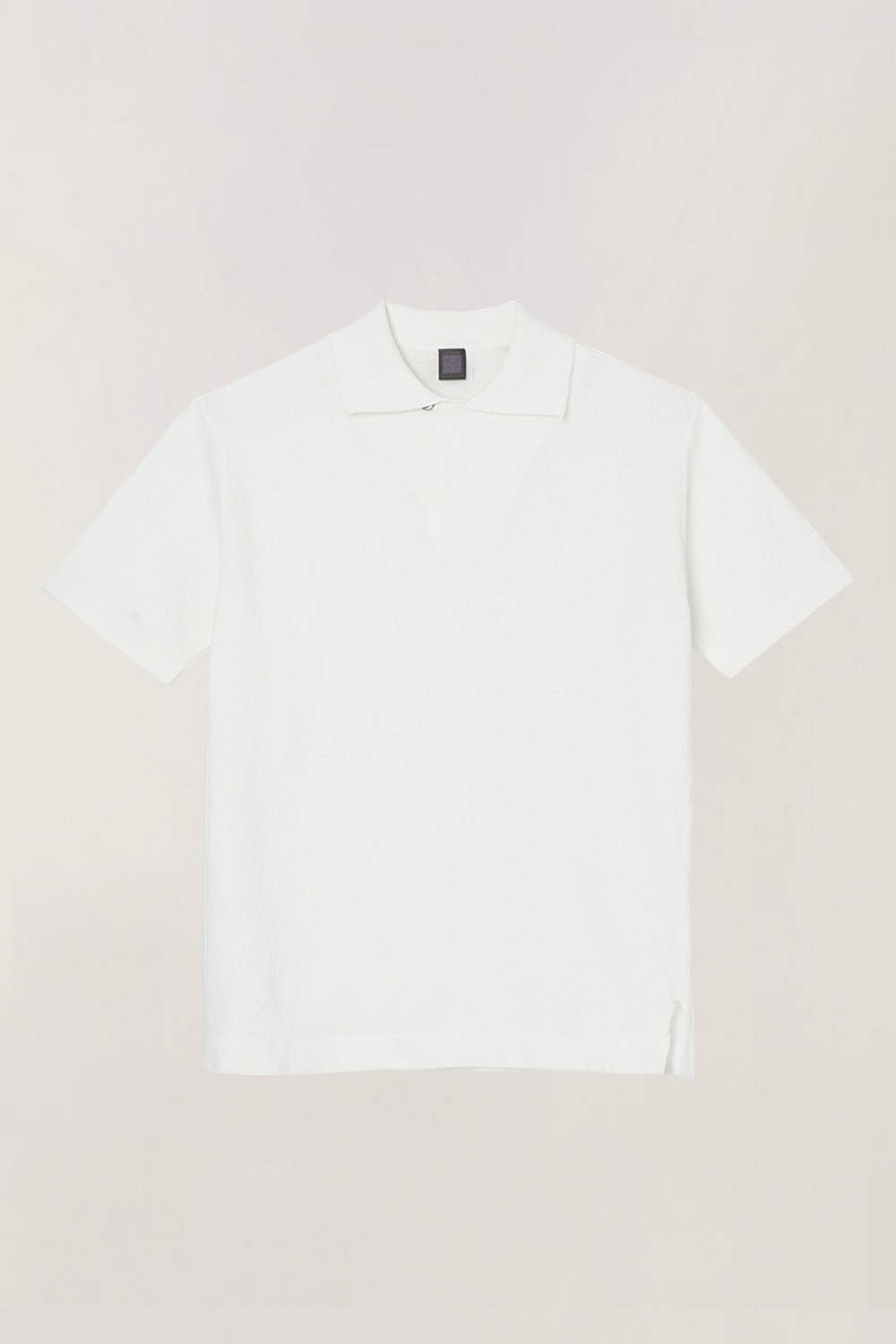 Terric One-Button Half Collar_White (Slim fit)