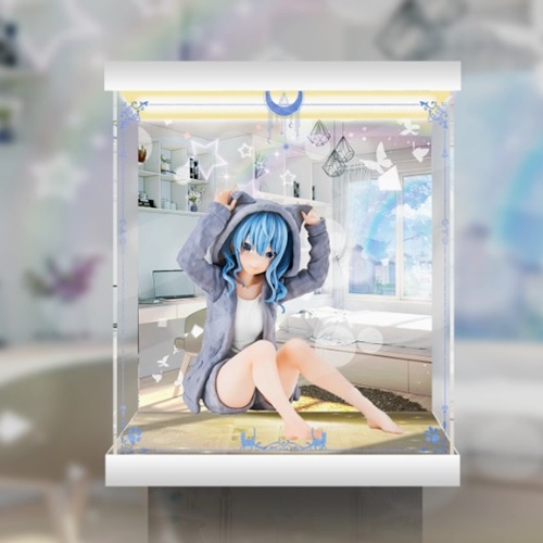 판도라 반프레스토 홀로라이브 IF -Relax time- 호시마치 스이세이 피규어 LED 디스플레이 케이스 (어댑터 포함)