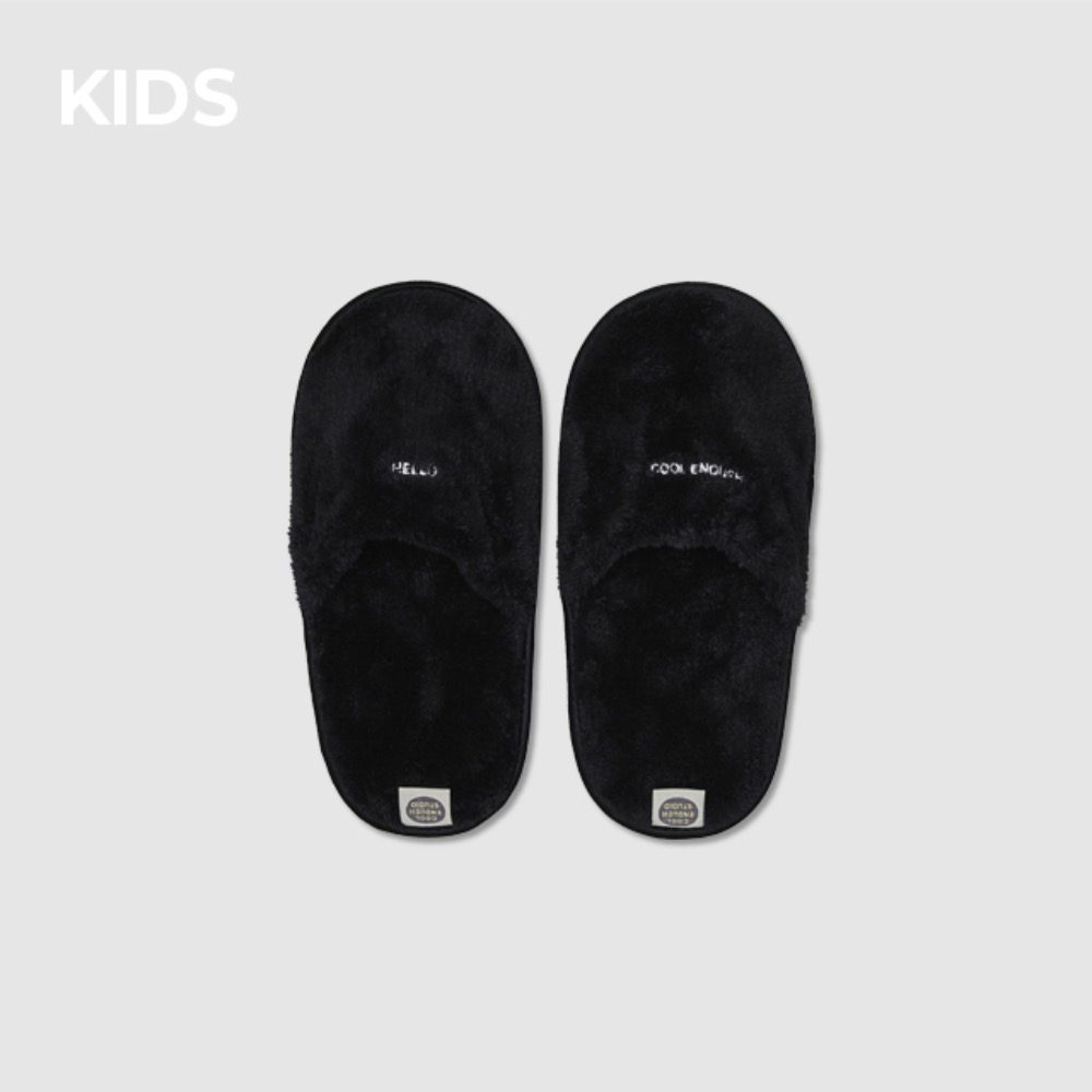 THE TOWEL SLIPPERS [BLACK] KIDS