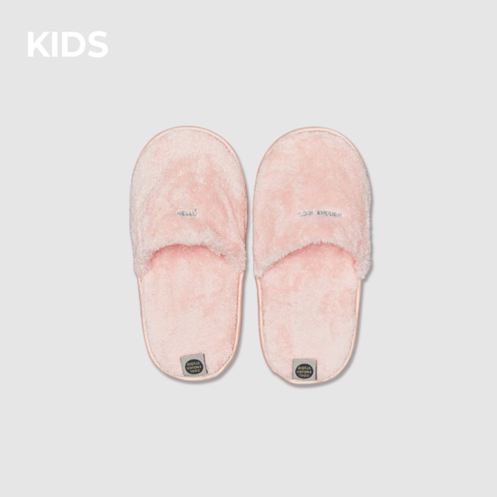 THE TOWEL SLIPPERS [PINK] KIDS