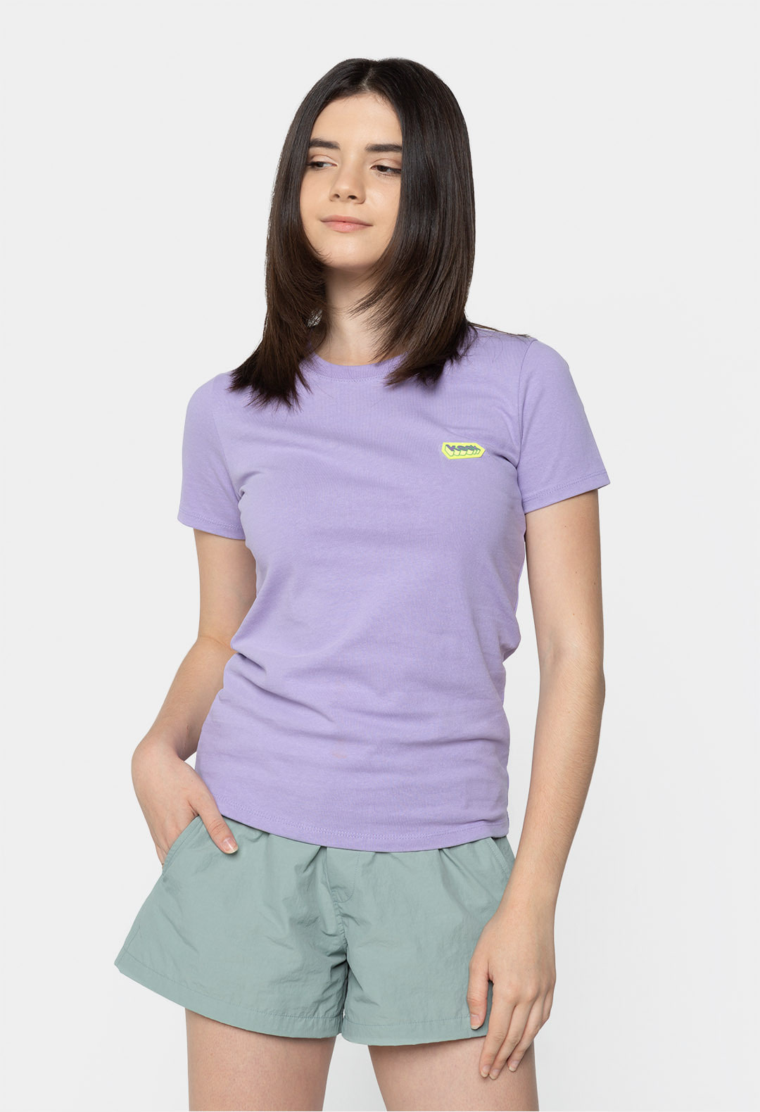 keek Cube Wappen T-shirts - Light Purple 스트릿패션 유니섹스브랜드 커플시밀러룩 남자쇼핑몰 여성의류쇼핑몰 후드티 힙색