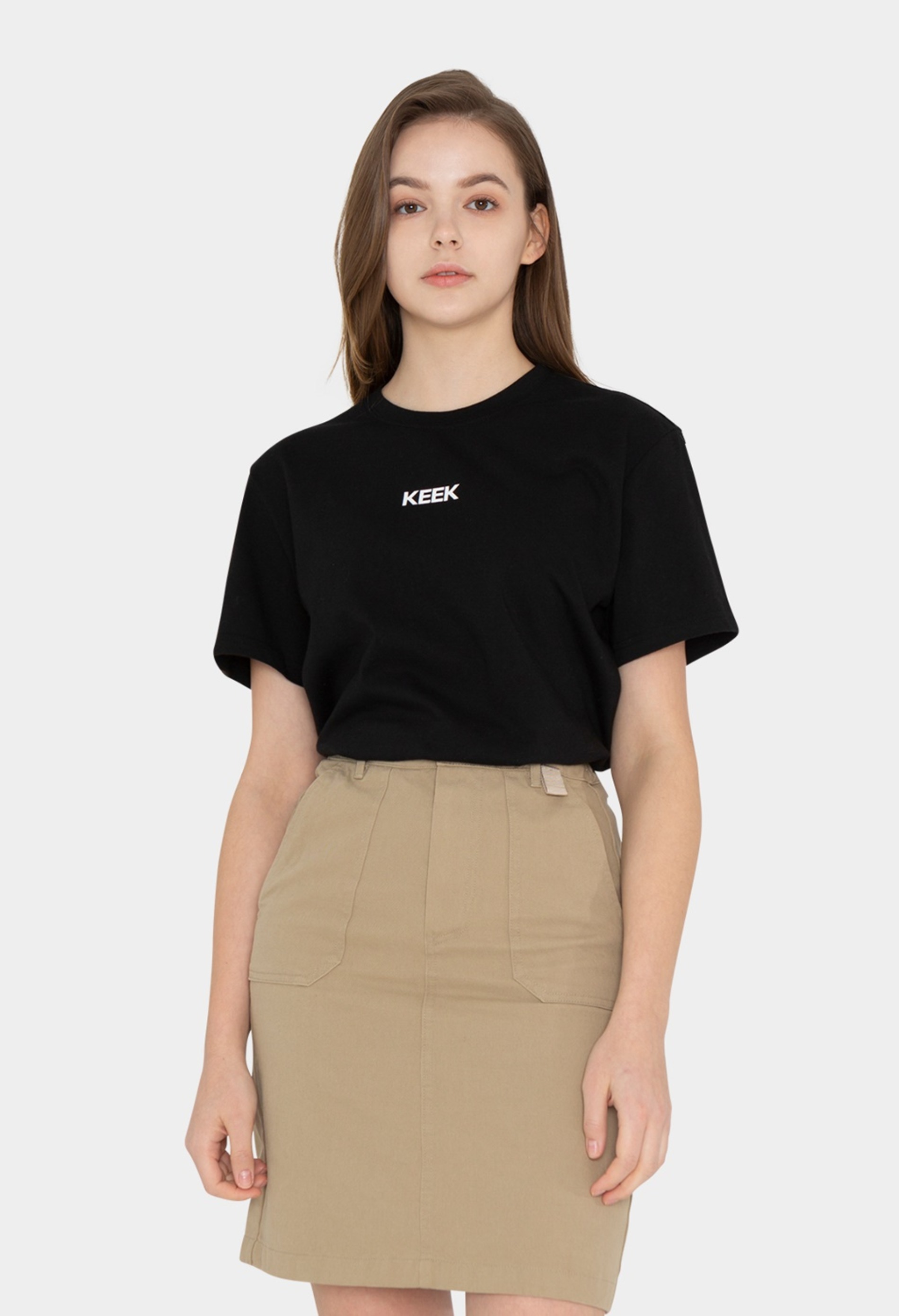 keek Logo Graphic T-shirts - Black 스트릿패션 유니섹스브랜드 커플시밀러룩 남자쇼핑몰 여성의류쇼핑몰 후드티 힙색