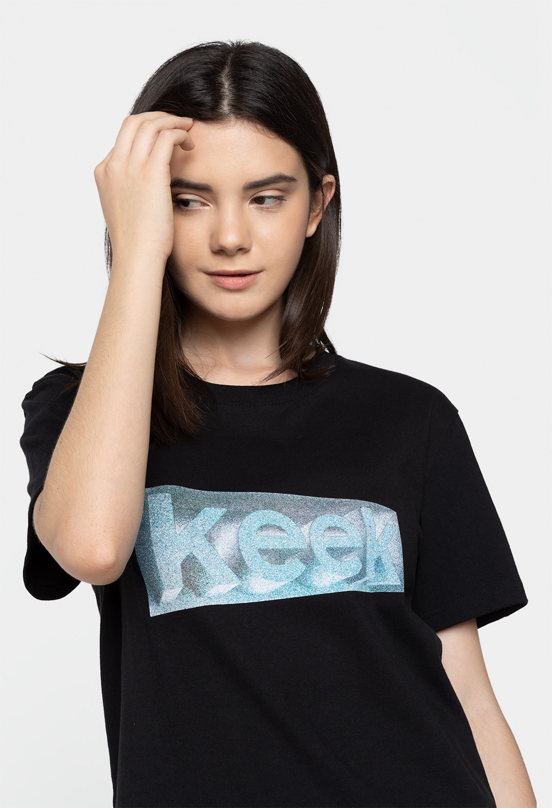 keek [Unisex] Crack T-shirts - Black 스트릿패션 유니섹스브랜드 커플시밀러룩 남자쇼핑몰 여성의류쇼핑몰 후드티 힙색
