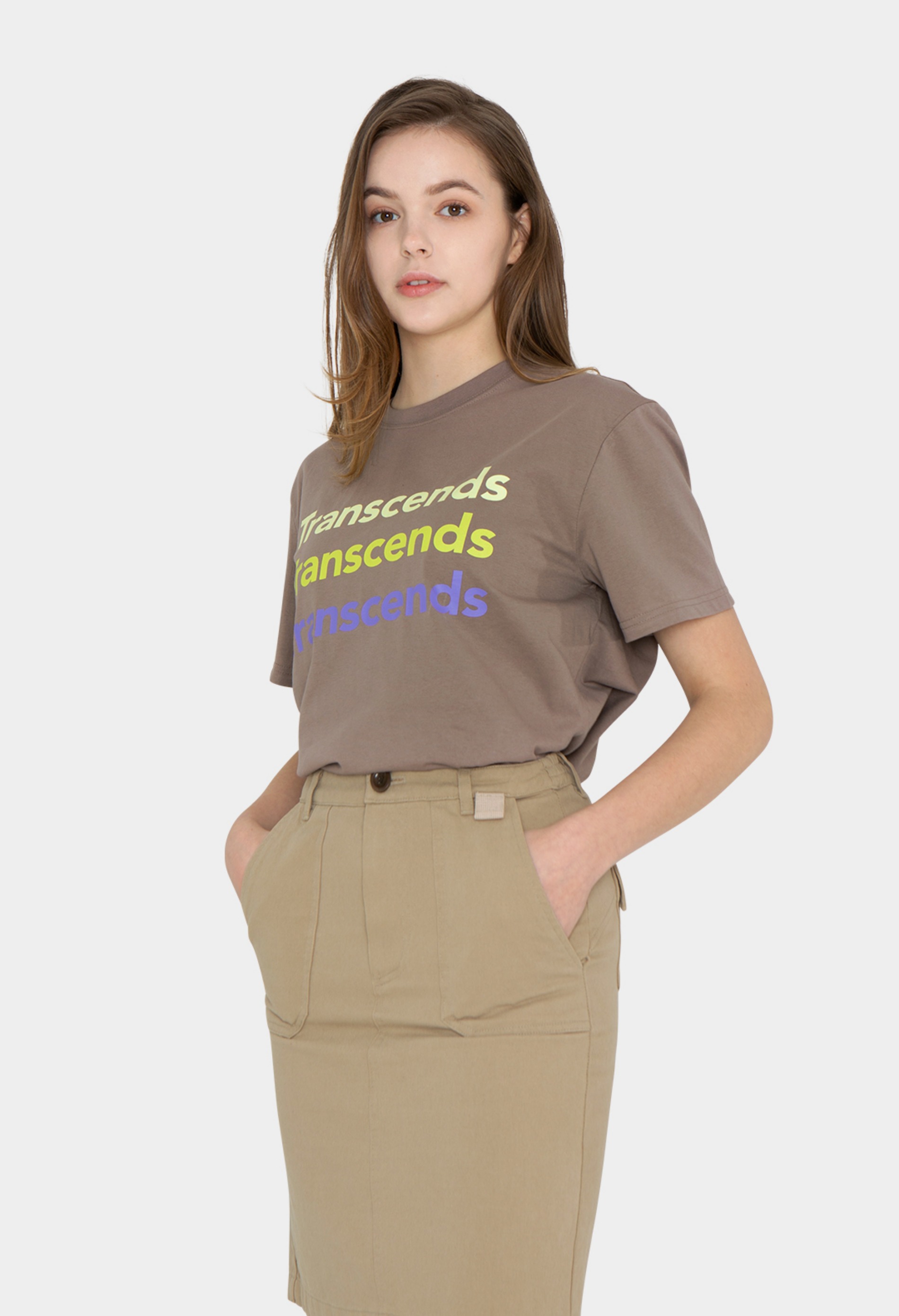 keek [Unisex] Transcends Graphic T-shirts - Cocoa 스트릿패션 유니섹스브랜드 커플시밀러룩 남자쇼핑몰 여성의류쇼핑몰 후드티 힙색