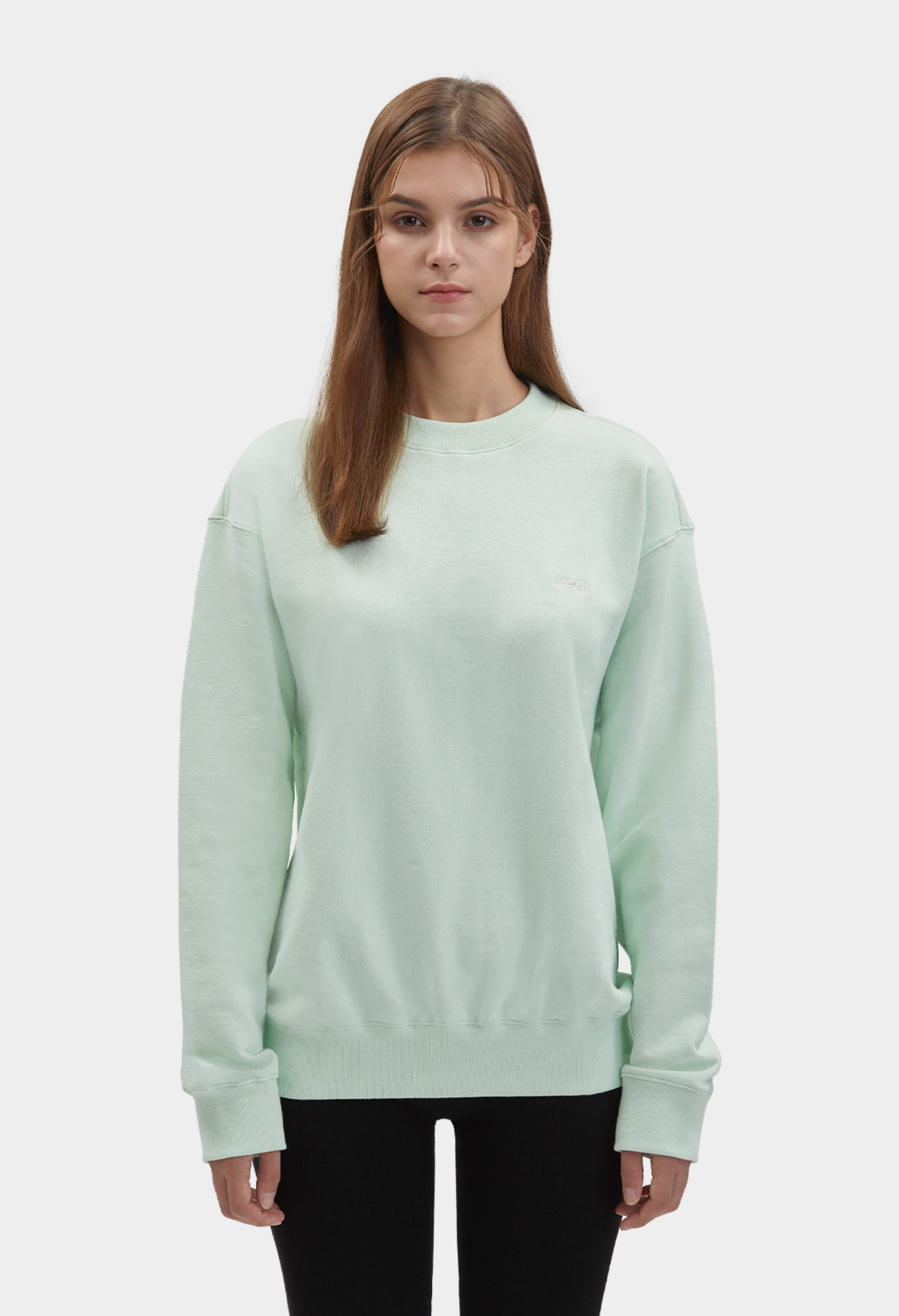 keek [Unisex] keek Sweatshirts - Light Mint 스트릿패션 유니섹스브랜드 커플시밀러룩 남자쇼핑몰 여성의류쇼핑몰 후드티 힙색