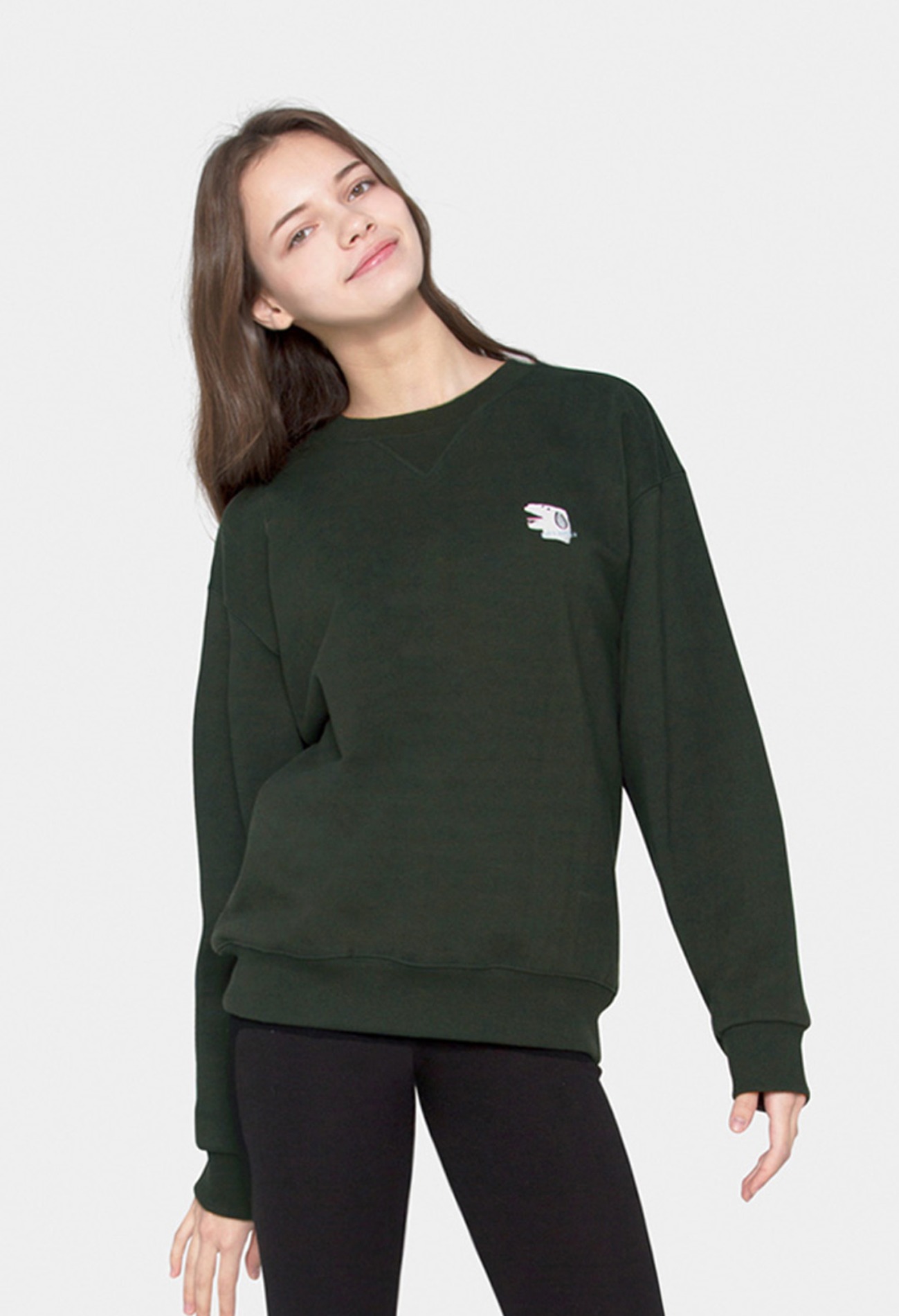 keek [Unisex] Doggy Sweatshirts - Deep Green 스트릿패션 유니섹스브랜드 커플시밀러룩 남자쇼핑몰 여성의류쇼핑몰 후드티 힙색