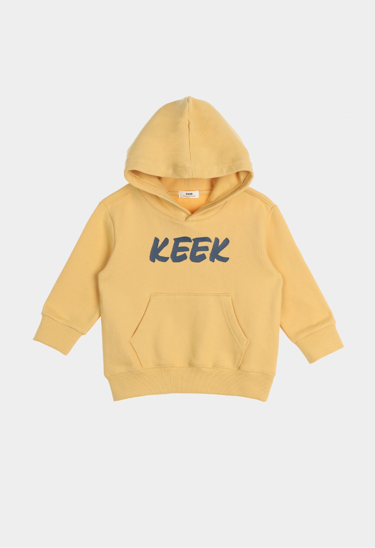 keek [Kids] KEEEK Hoodie - Yellow 스트릿패션 유니섹스브랜드 커플시밀러룩 남자쇼핑몰 여성의류쇼핑몰 후드티 힙색