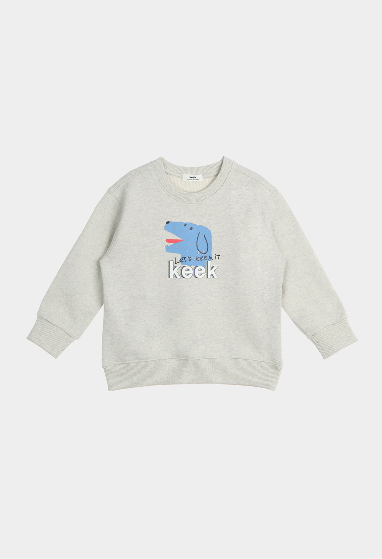 keek [Kids] Doggy Sweatshirts - Oatmeal 스트릿패션 유니섹스브랜드 커플시밀러룩 남자쇼핑몰 여성의류쇼핑몰 후드티 힙색