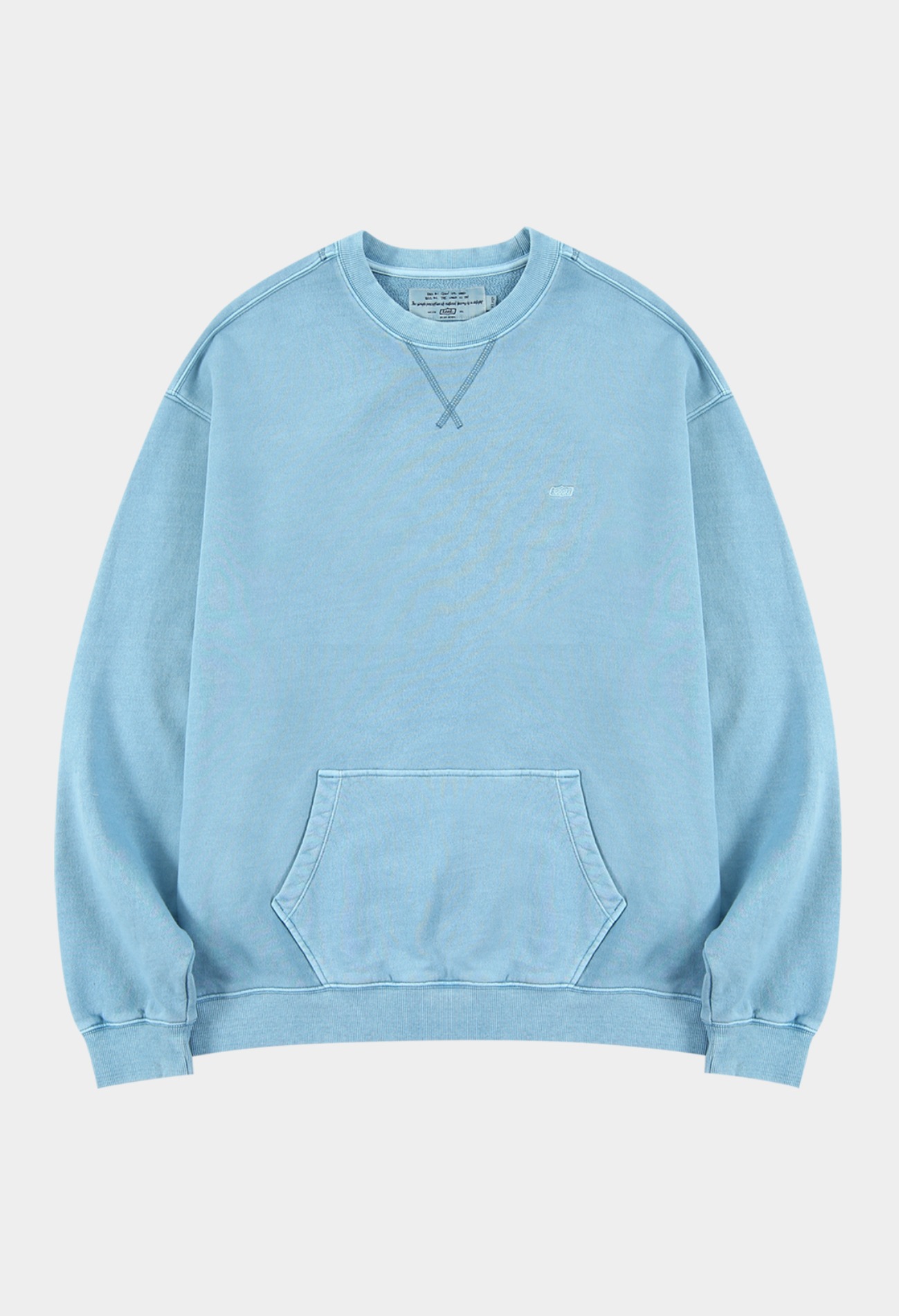 keek Washing pocket sweatshirts - Vintage blue 스트릿패션 유니섹스브랜드 커플시밀러룩 남자쇼핑몰 여성의류쇼핑몰 후드티 힙색
