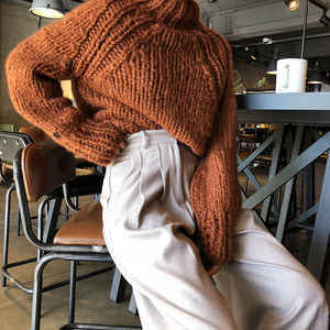 핸드핀턱니트-knit