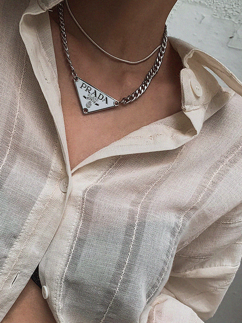 삼각로고체인네크리스-necklace