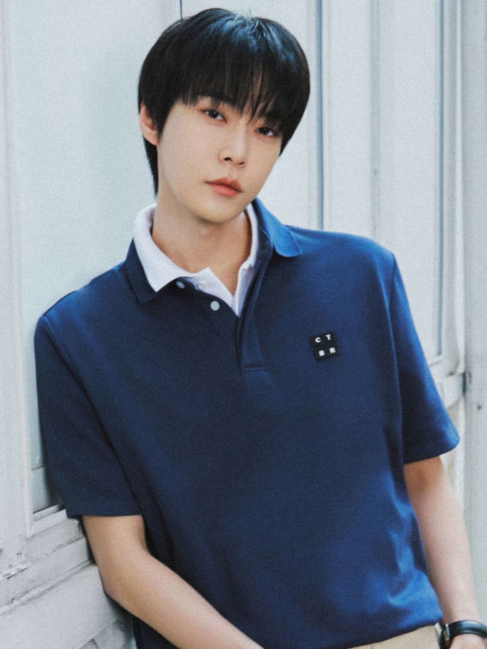 Tシャツ・カットソー citybreeze Volume shoulder striped short sleeve t-shirt_NAVY CITY BREEZE] VOLUME SHOULDER STRIPE SHORT SLEEVE T