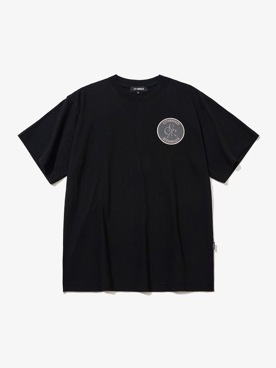Tシャツ・カットソー citybreeze Wooltencel wave detail half neck t-shirt_CHARCOAL 韓国[CITYBREEZE] WOOL TENCEL WAVE DETALE HALF NECK T-SHIRTS