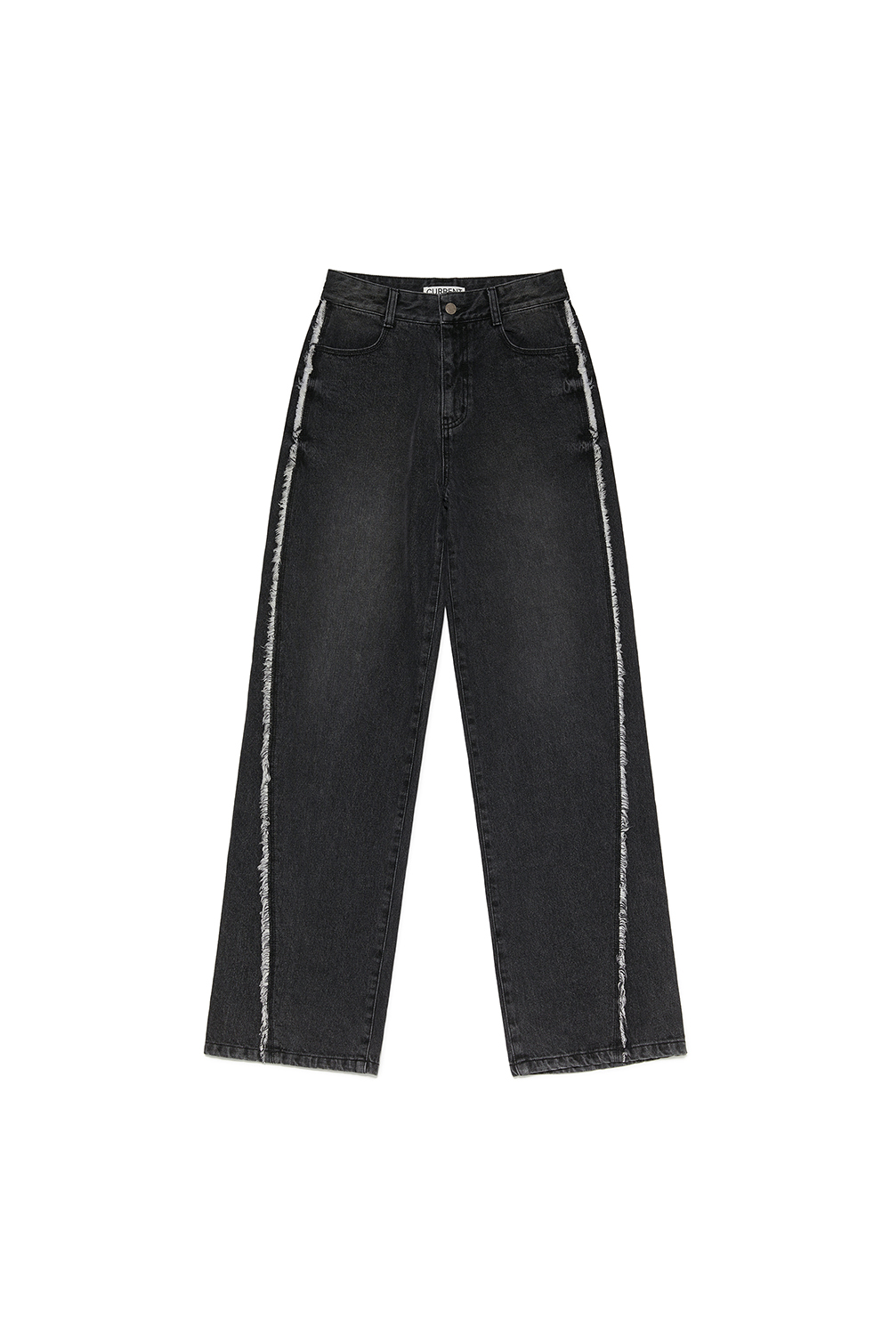 CURVED DYING JEANS [BLACK]		
