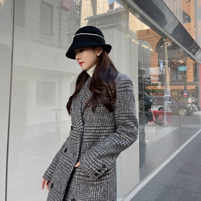 Dabagirl Band Accent Wool Bowler Hat