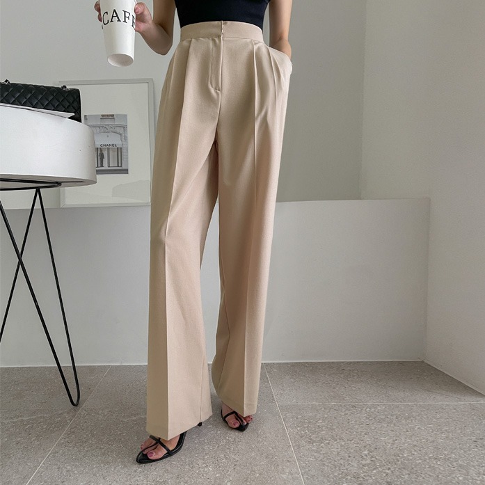 Dabagirl 74097 Tuck Front Wide Tailored Pants