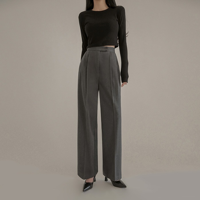 Dabagirl 76615 High-Waisted Wide Tailored Pants