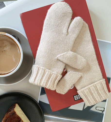 Dabagirl Ribbed Cuff Knit Mittens