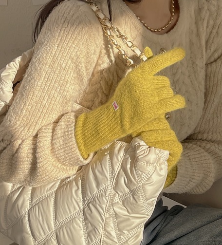 Dabagirl 76392 Solid Tone Angora Blend Gloves