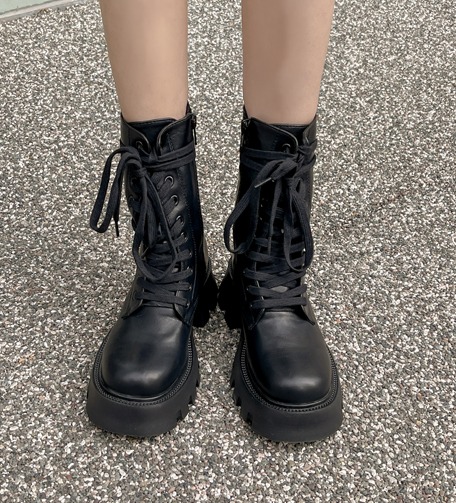 Dabagirl 76815 Chunky Sole Combat Boots